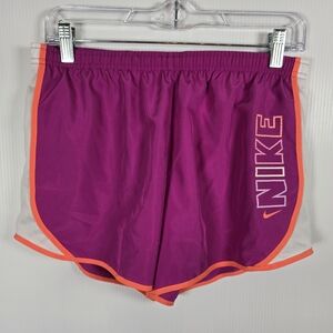 Nike Girls' Size XL Tempo Dri-fit Running Training Shorts Pink Orange White